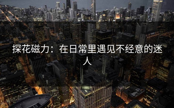 探花磁力：在日常里遇见不经意的迷人